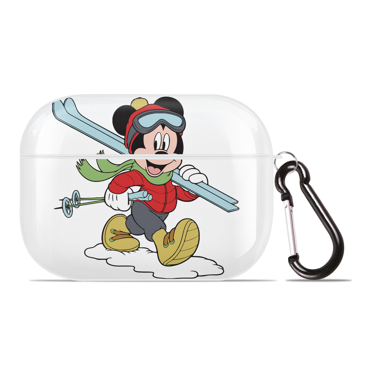 （画像用） ミッキーマウス Mickey Mouse 【AirPods Pro用】ハードシェル保護ケース 耐衝撃・防指紋・カラビナ付き商品仕様
