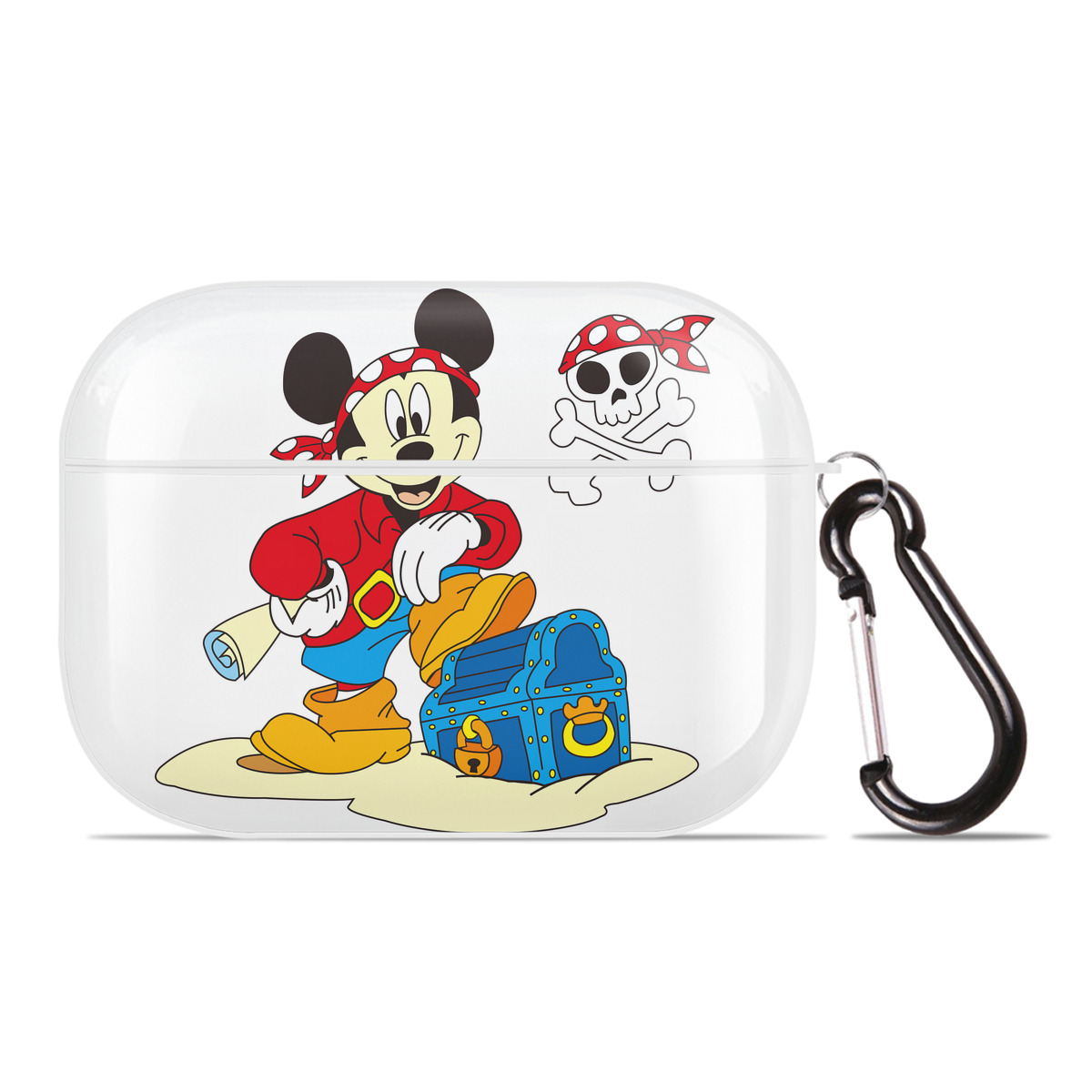 （画像用） ミッキーマウス Mickey Mouse 【AirPods Pro用】ハードシェル保護ケース 耐衝撃・防指紋・カラビナ付き商品仕様