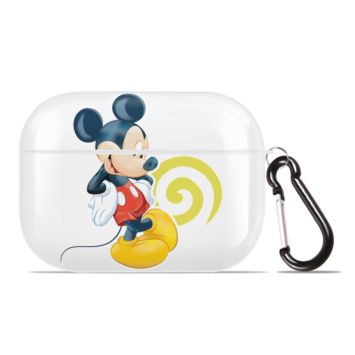 （画像用） ミッキーマウス Mickey Mouse 【AirPods Pro用】ハードシェル保護ケース 耐衝撃・防指紋・カラビナ付き商品仕様
