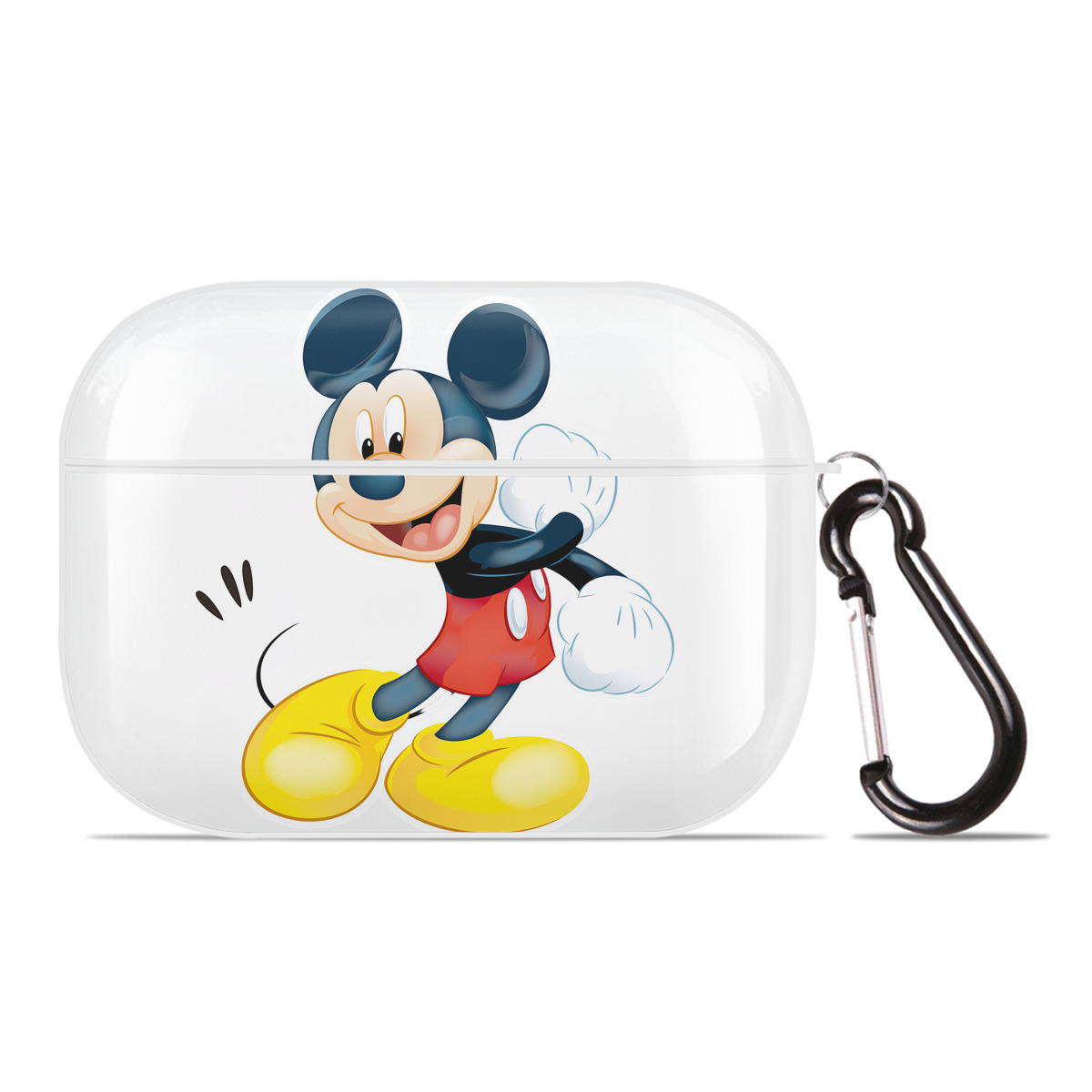 （画像用） ミッキーマウス Mickey Mouse 【AirPods Pro用】ハードシェル保護ケース 耐衝撃・防指紋・カラビナ付き商品仕様
