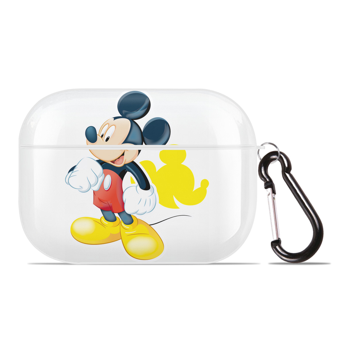 （画像用） ミッキーマウス Mickey Mouse 【AirPods Pro用】ハードシェル保護ケース 耐衝撃・防指紋・カラビナ付き商品仕様