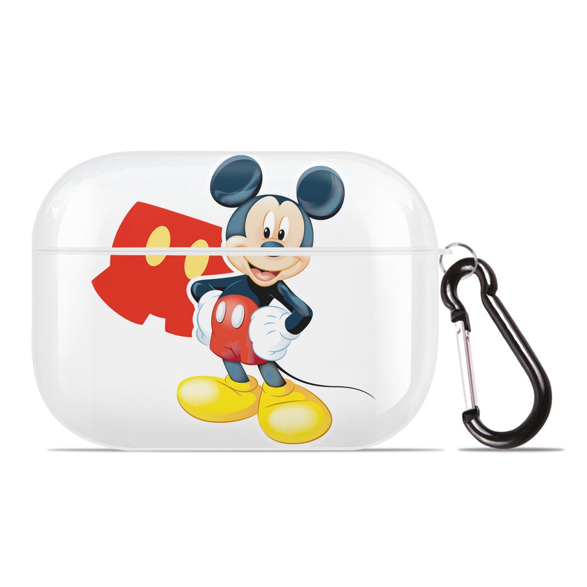 （画像用） ミッキーマウス Mickey Mouse 【AirPods Pro用】ハードシェル保護ケース 耐衝撃・防指紋・カラビナ付き商品仕様