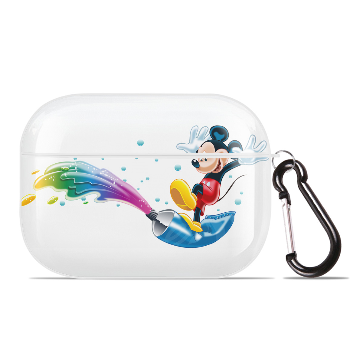（画像用） ミッキーマウス Mickey Mouse 【AirPods Pro用】ハードシェル保護ケース 耐衝撃・防指紋・カラビナ付き商品仕様