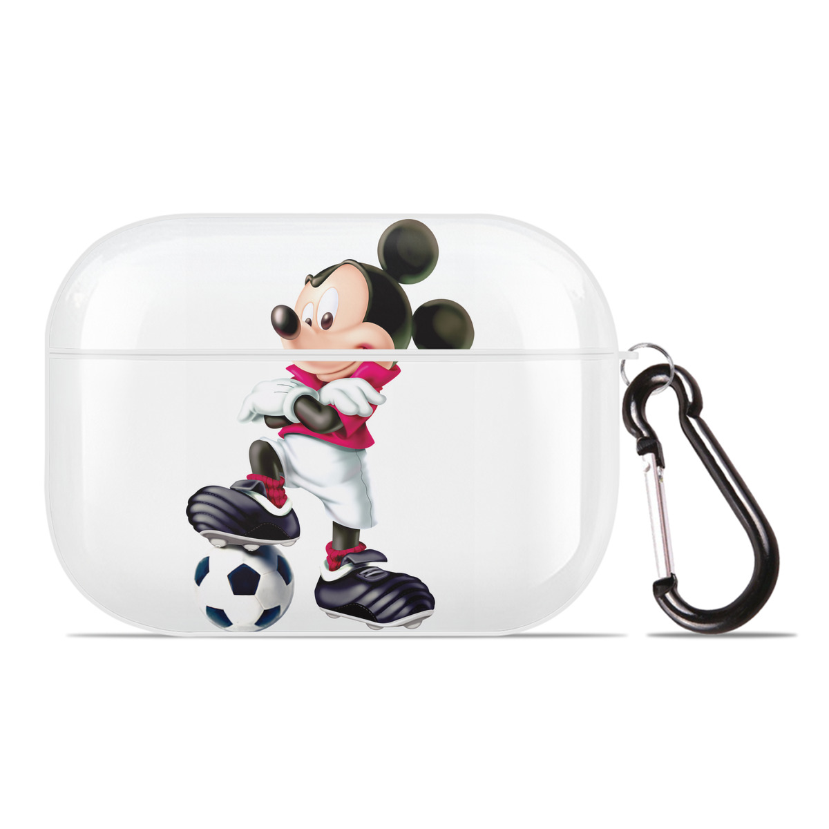 （画像用） ミッキーマウス Mickey Mouse 【AirPods Pro用】ハードシェル保護ケース 耐衝撃・防指紋・カラビナ付き商品仕様
