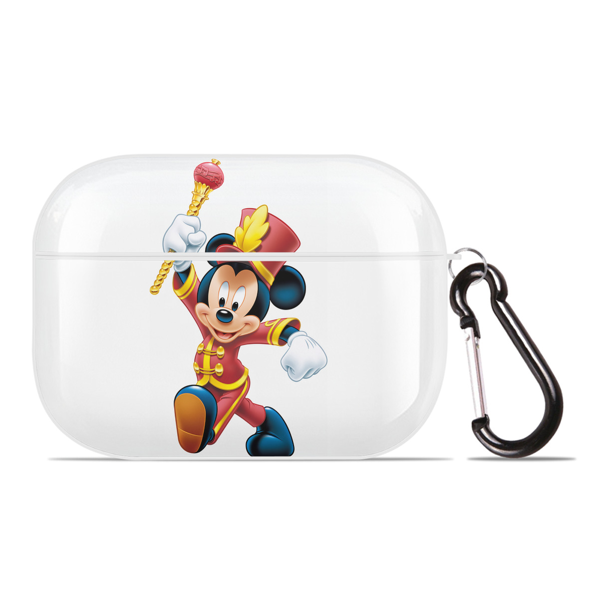 （画像用） ミッキーマウス Mickey Mouse 【AirPods Pro用】ハードシェル保護ケース 耐衝撃・防指紋・カラビナ付き商品仕様