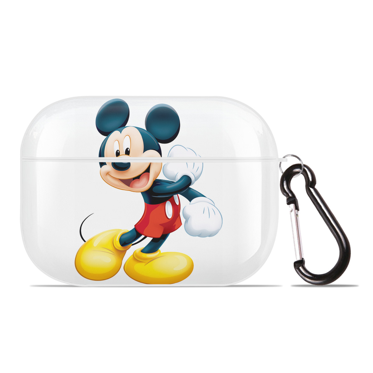 （画像用） ミッキーマウス Mickey Mouse 【AirPods Pro用】ハードシェル保護ケース 耐衝撃・防指紋・カラビナ付き商品仕様