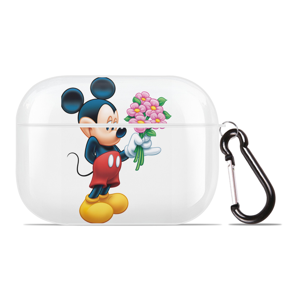 （画像用） ミッキーマウス Mickey Mouse 【AirPods Pro用】ハードシェル保護ケース 耐衝撃・防指紋・カラビナ付き商品仕様