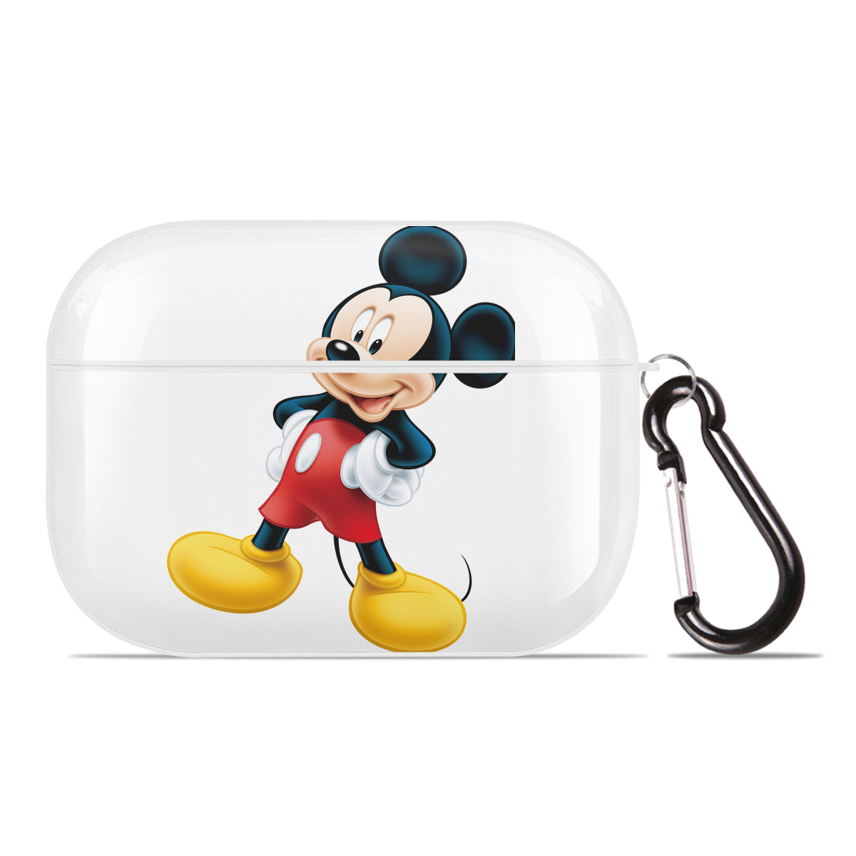 （画像用） ミッキーマウス Mickey Mouse 【AirPods Pro用】ハードシェル保護ケース 耐衝撃・防指紋・カラビナ付き商品仕様