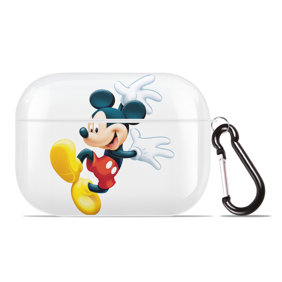 （画像用） ミッキーマウス Mickey Mouse 【AirPods Pro用】ハードシェル保護ケース 耐衝撃・防指紋・カラビナ付き商品仕様