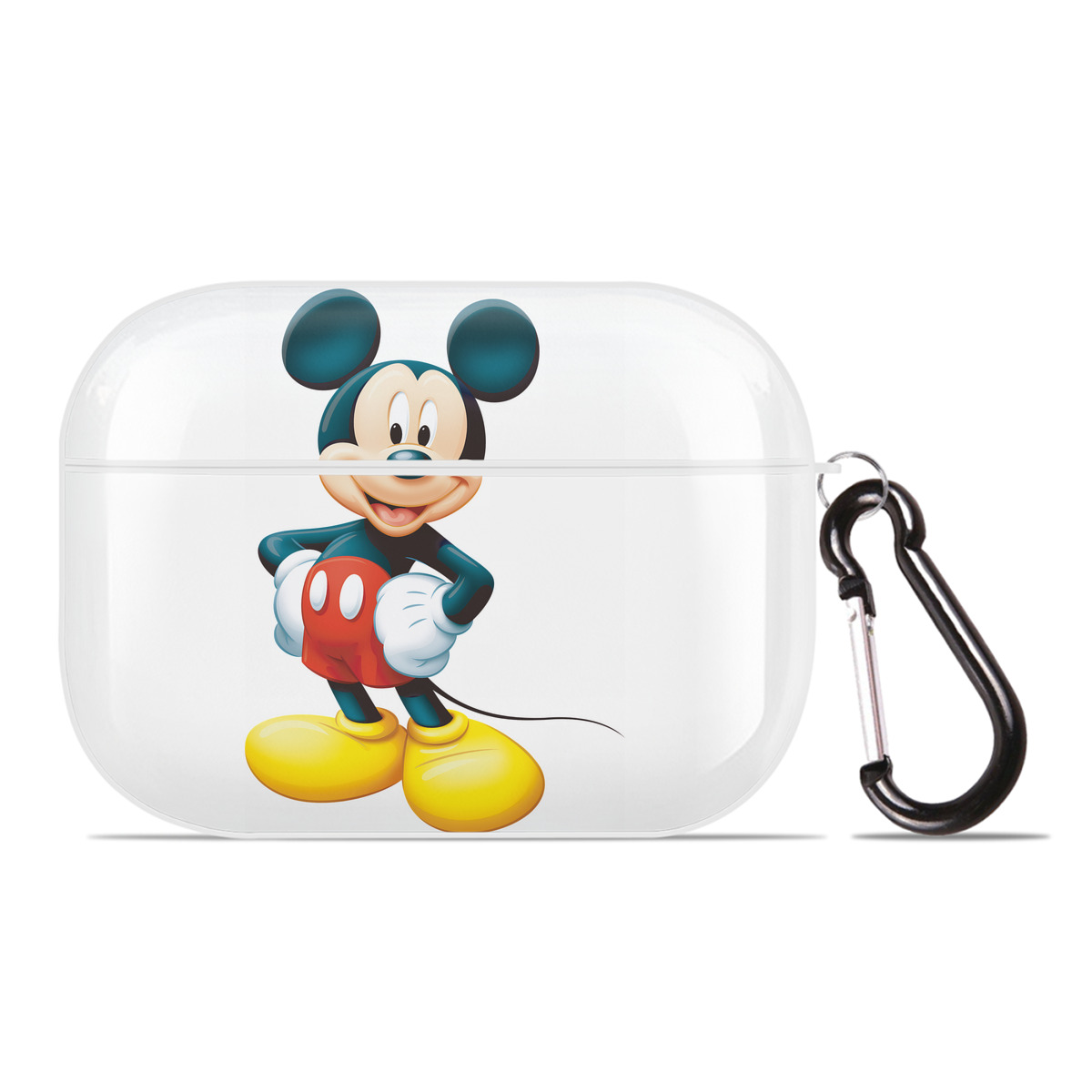 （画像用） ミッキーマウス Mickey Mouse 【AirPods Pro用】ハードシェル保護ケース 耐衝撃・防指紋・カラビナ付き商品仕様