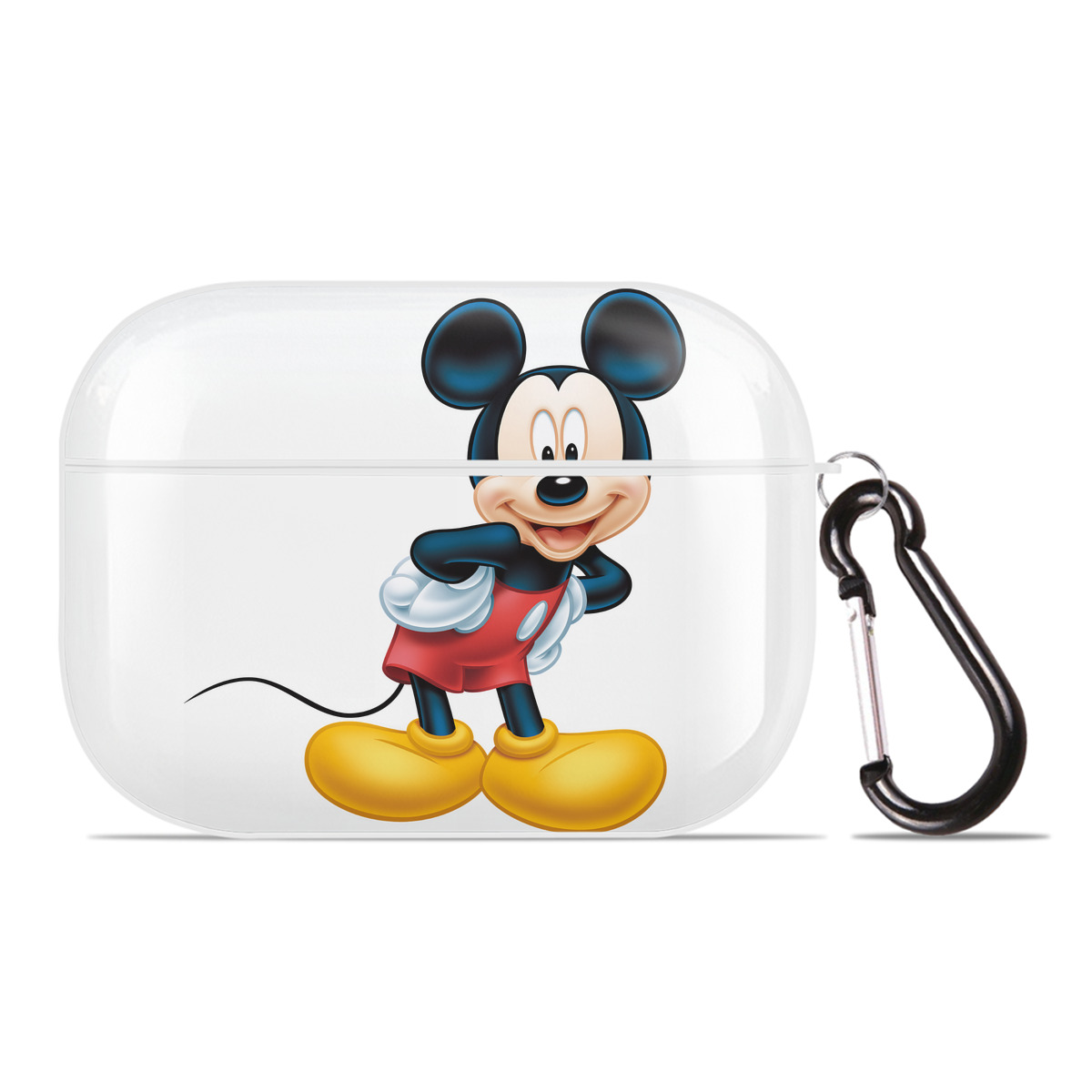 （画像用） ミッキーマウス Mickey Mouse 【AirPods Pro用】ハードシェル保護ケース 耐衝撃・防指紋・カラビナ付き商品仕様