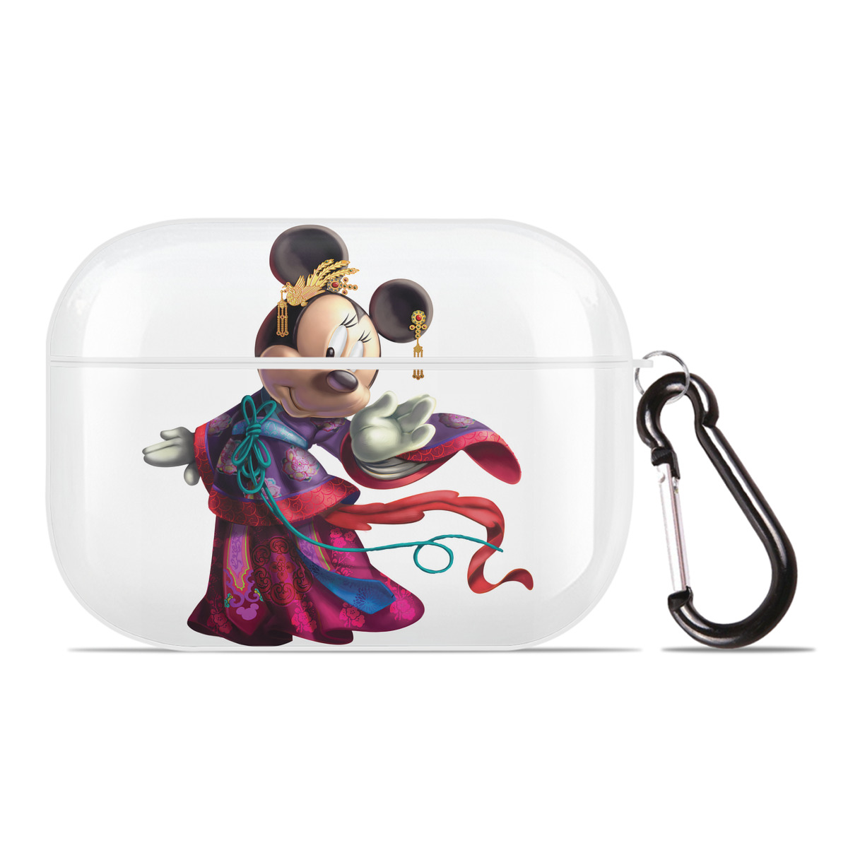 （画像用） ミッキーマウス Mickey Mouse 【AirPods Pro用】ハードシェル保護ケース 耐衝撃・防指紋・カラビナ付き商品仕様