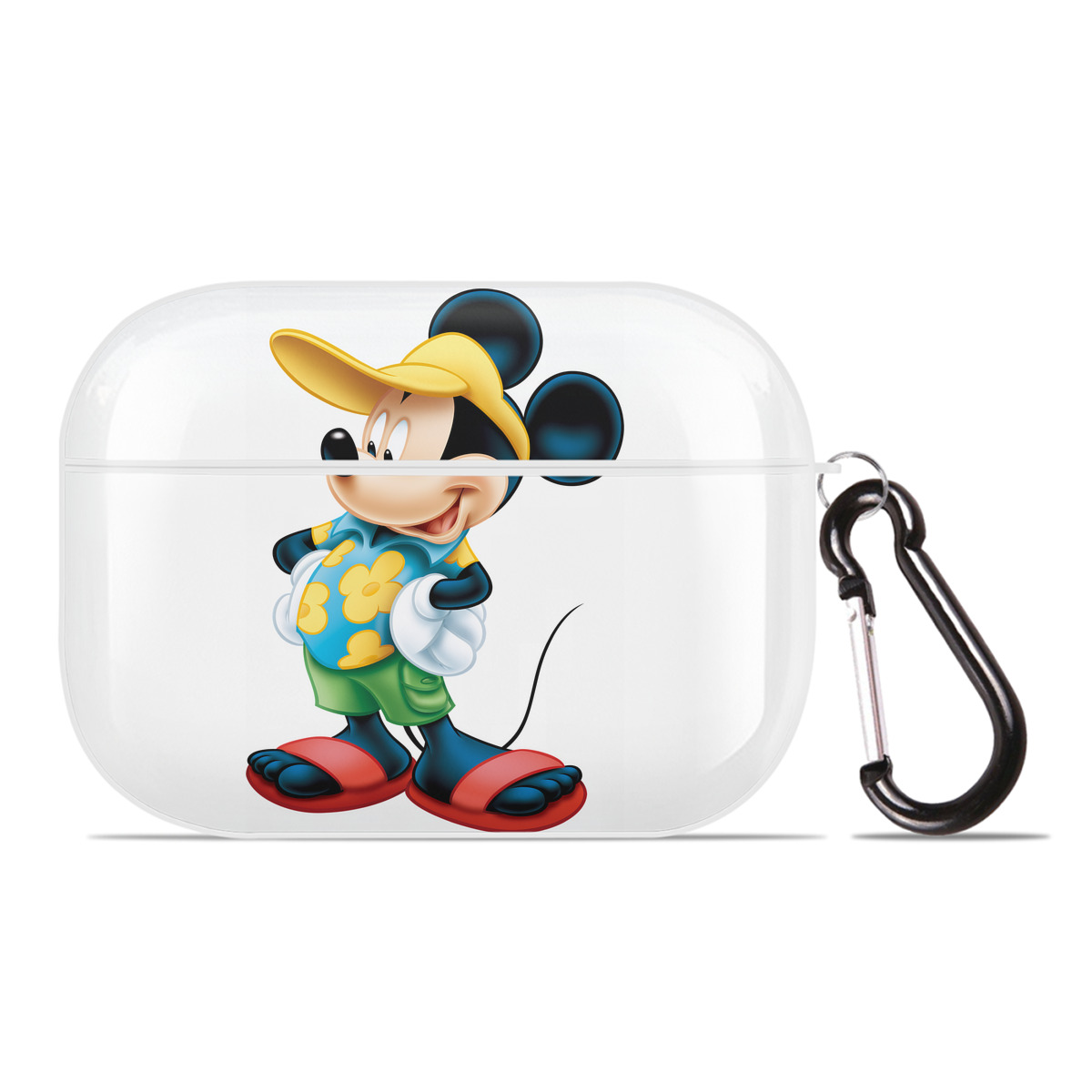 （画像用） ミッキーマウス Mickey Mouse 【AirPods Pro用】ハードシェル保護ケース 耐衝撃・防指紋・カラビナ付き商品仕様