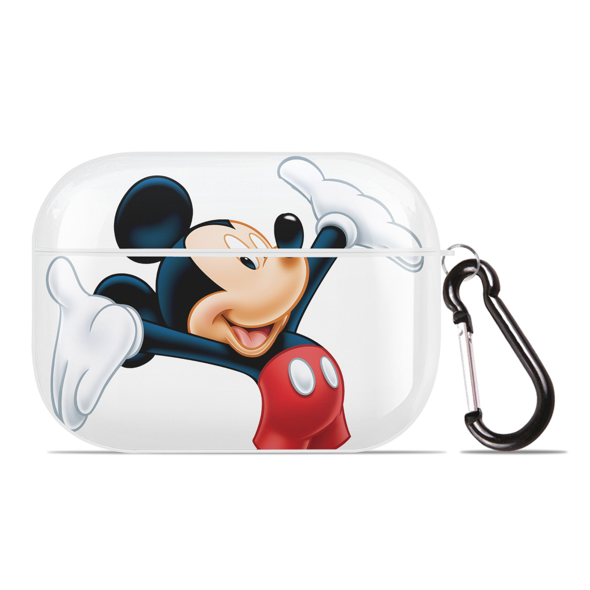 （画像用） ミッキーマウス Mickey Mouse 【AirPods Pro用】ハードシェル保護ケース 耐衝撃・防指紋・カラビナ付き商品仕様