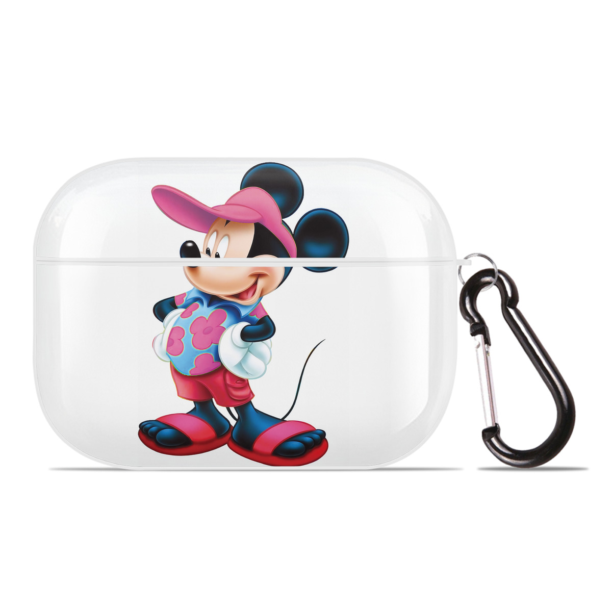 （画像用） ミッキーマウス Mickey Mouse 【AirPods Pro用】ハードシェル保護ケース 耐衝撃・防指紋・カラビナ付き商品仕様