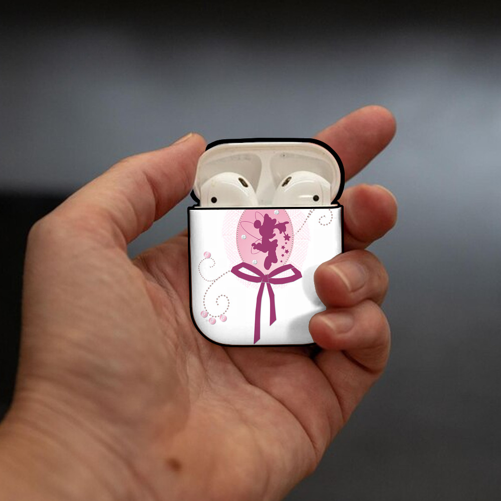 ミッキーマウス Mickey Mouse AirPods 第2世代保護ケース ハードシェル ブラック 耐衝撃・防指紋・カラビナ付き