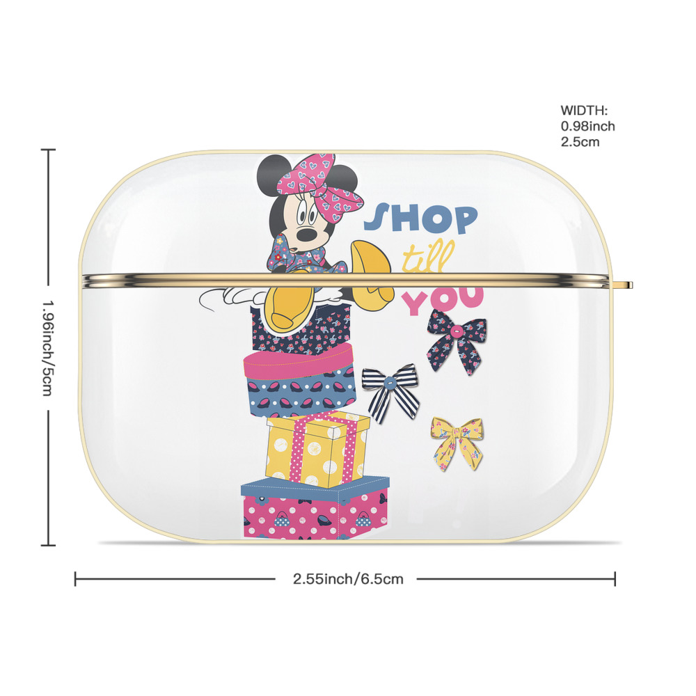 ミッキーマウス Mickey Mouse 【AirPods Pro用】ハードシェル保護ケース｜耐衝撃・防指紋・カラビナ付き商品仕様