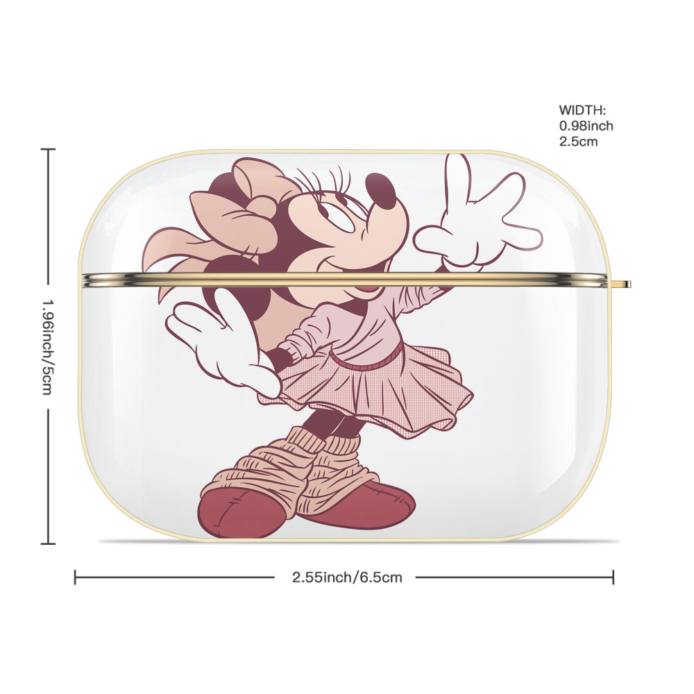 ミッキーマウス Mickey Mouse 【AirPods Pro用】ハードシェル保護ケース｜耐衝撃・防指紋・カラビナ付き商品仕様