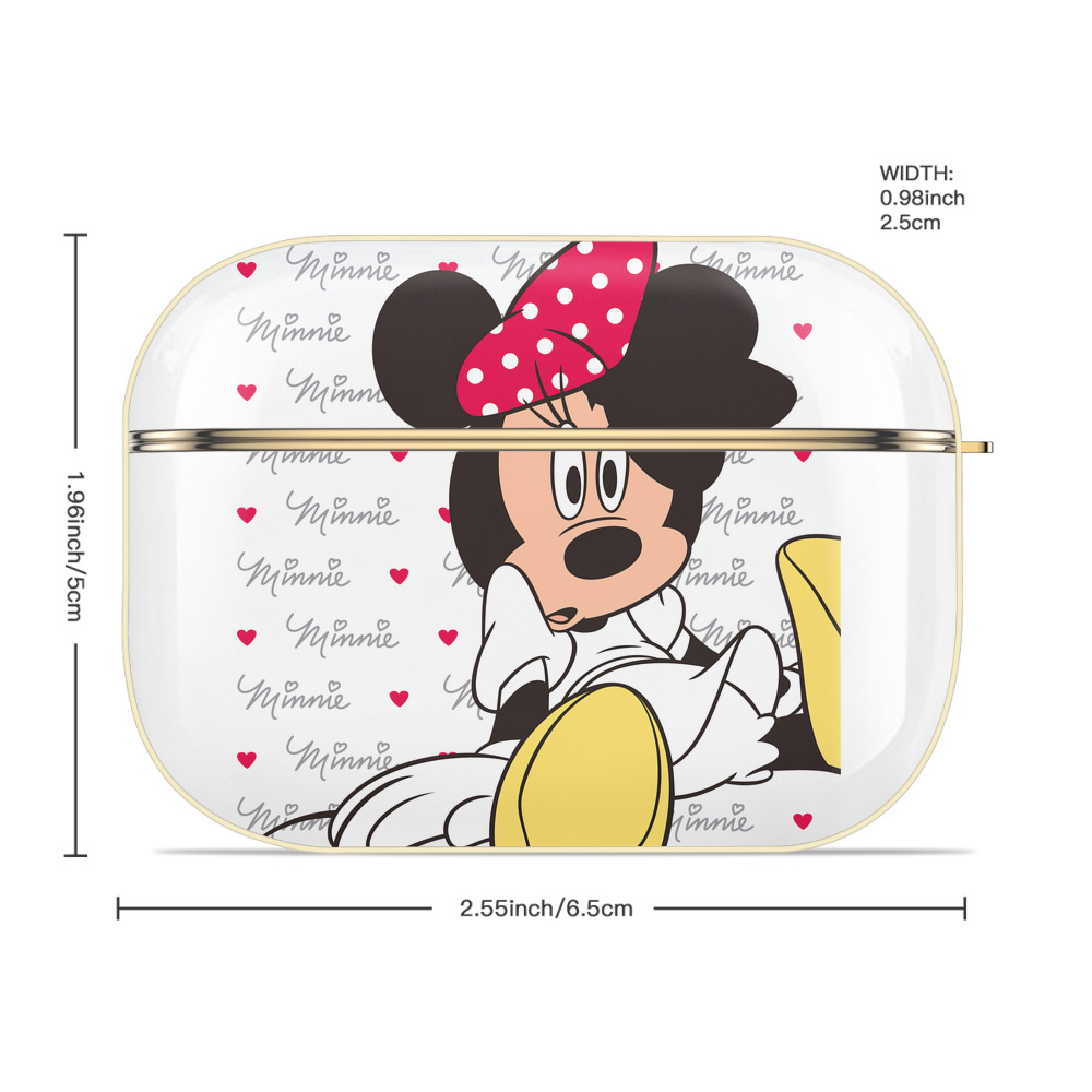 ミッキーマウス Mickey Mouse 【AirPods Pro用】ハードシェル保護ケース｜耐衝撃・防指紋・カラビナ付き商品仕様