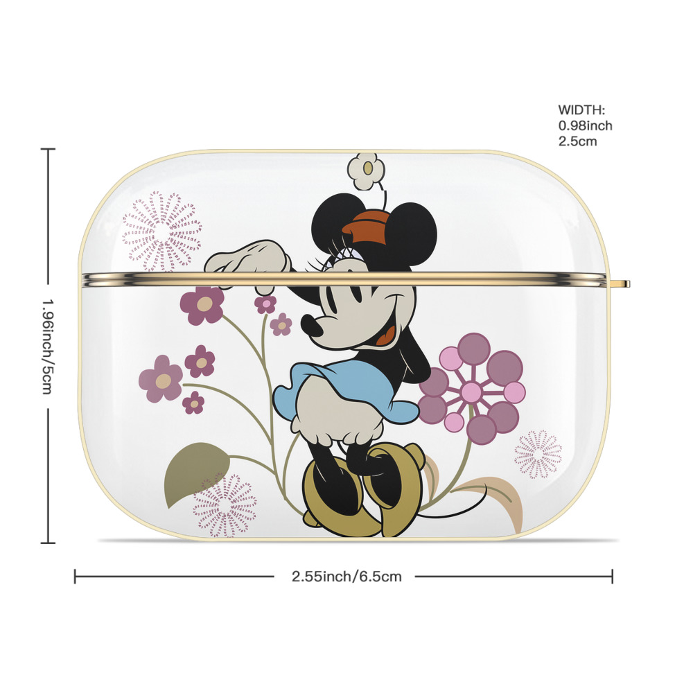 ミッキーマウス Mickey Mouse 【AirPods Pro用】ハードシェル保護ケース｜耐衝撃・防指紋・カラビナ付き商品仕様