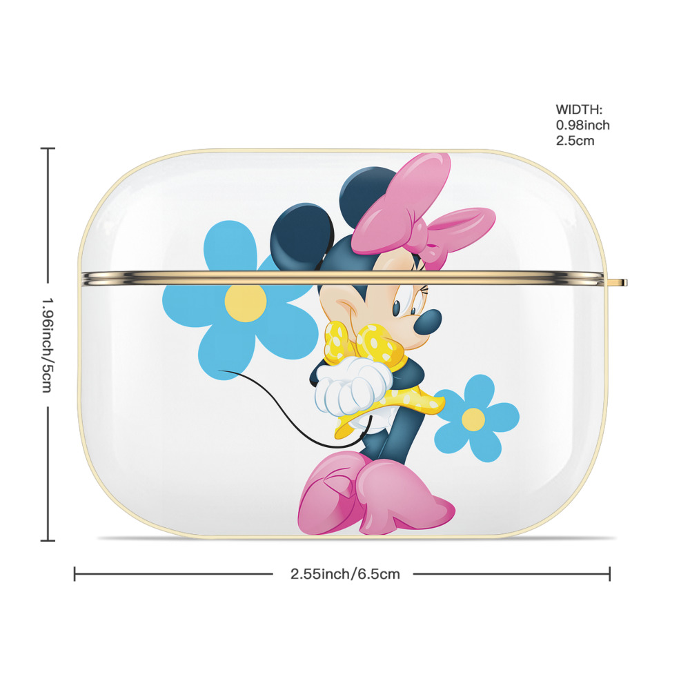 ミッキーマウス Mickey Mouse 【AirPods Pro用】ハードシェル保護ケース｜耐衝撃・防指紋・カラビナ付き商品仕様
