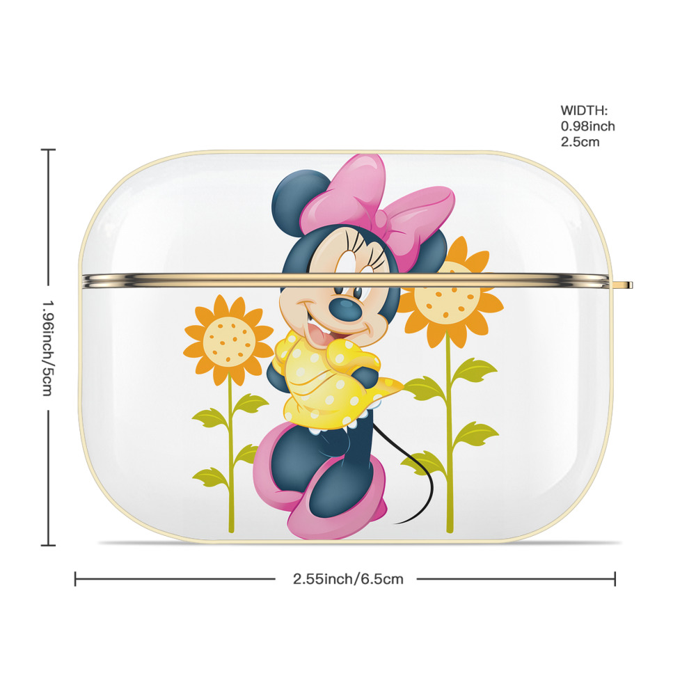 ミッキーマウス Mickey Mouse 【AirPods Pro用】ハードシェル保護ケース｜耐衝撃・防指紋・カラビナ付き商品仕様