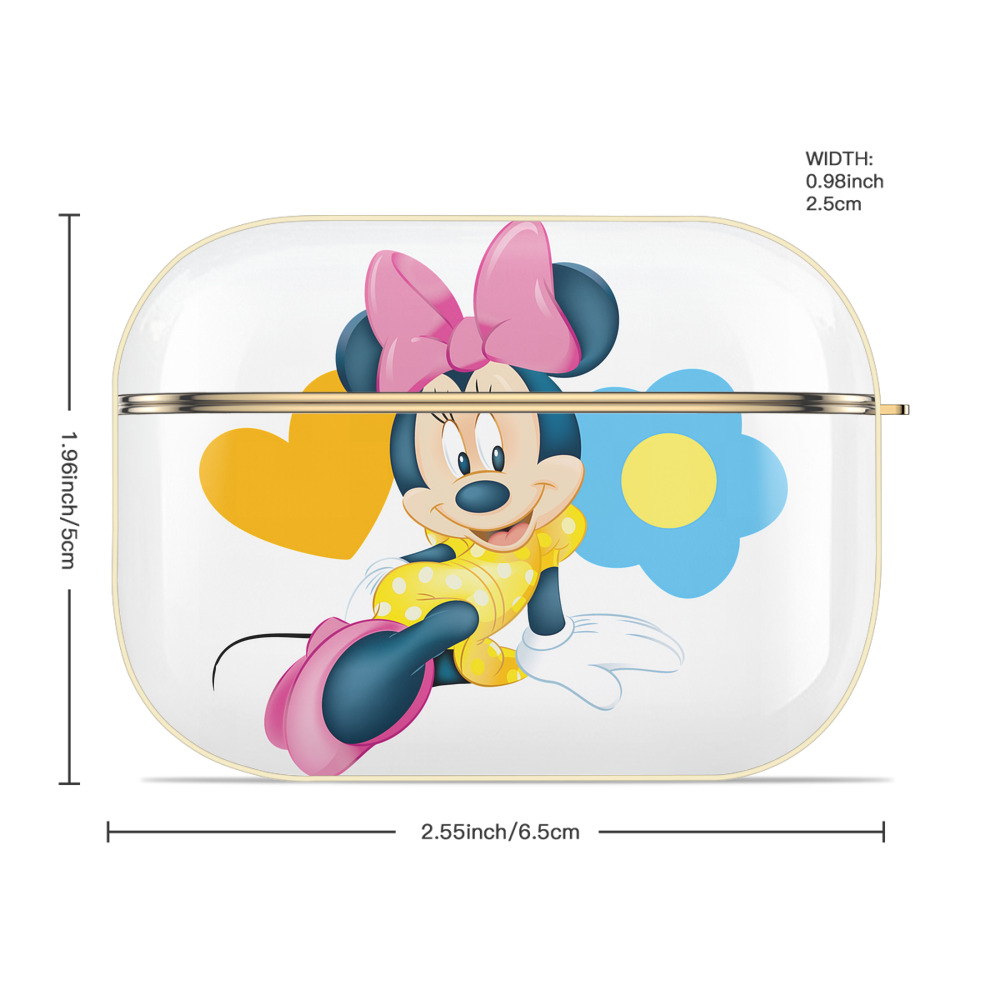 ミッキーマウス Mickey Mouse 【AirPods Pro用】ハードシェル保護ケース｜耐衝撃・防指紋・カラビナ付き商品仕様