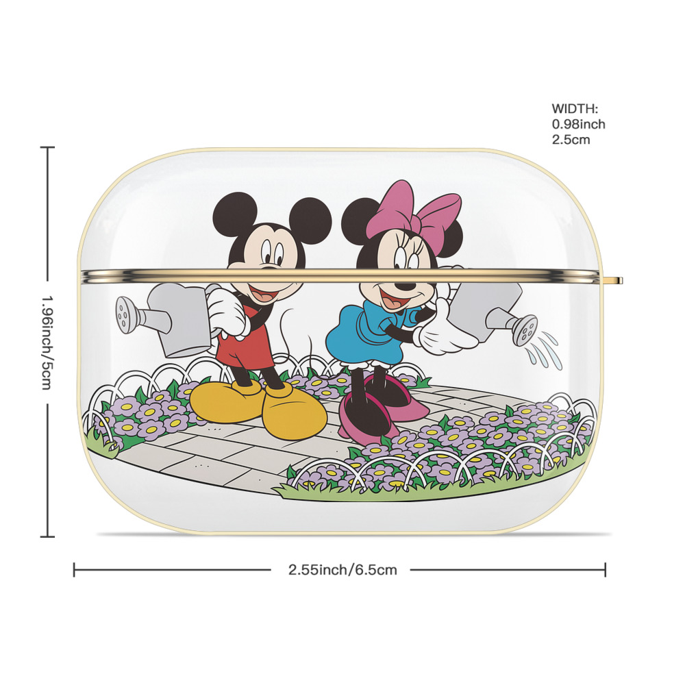 ミッキーマウス Mickey Mouse 【AirPods Pro用】ハードシェル保護ケース｜耐衝撃・防指紋・カラビナ付き商品仕様