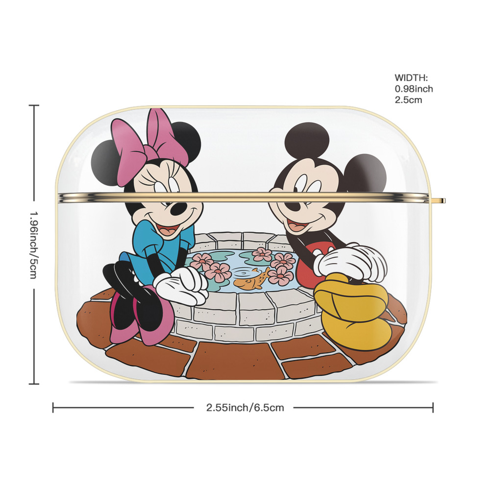 ミッキーマウス Mickey Mouse 【AirPods Pro用】ハードシェル保護ケース｜耐衝撃・防指紋・カラビナ付き商品仕様