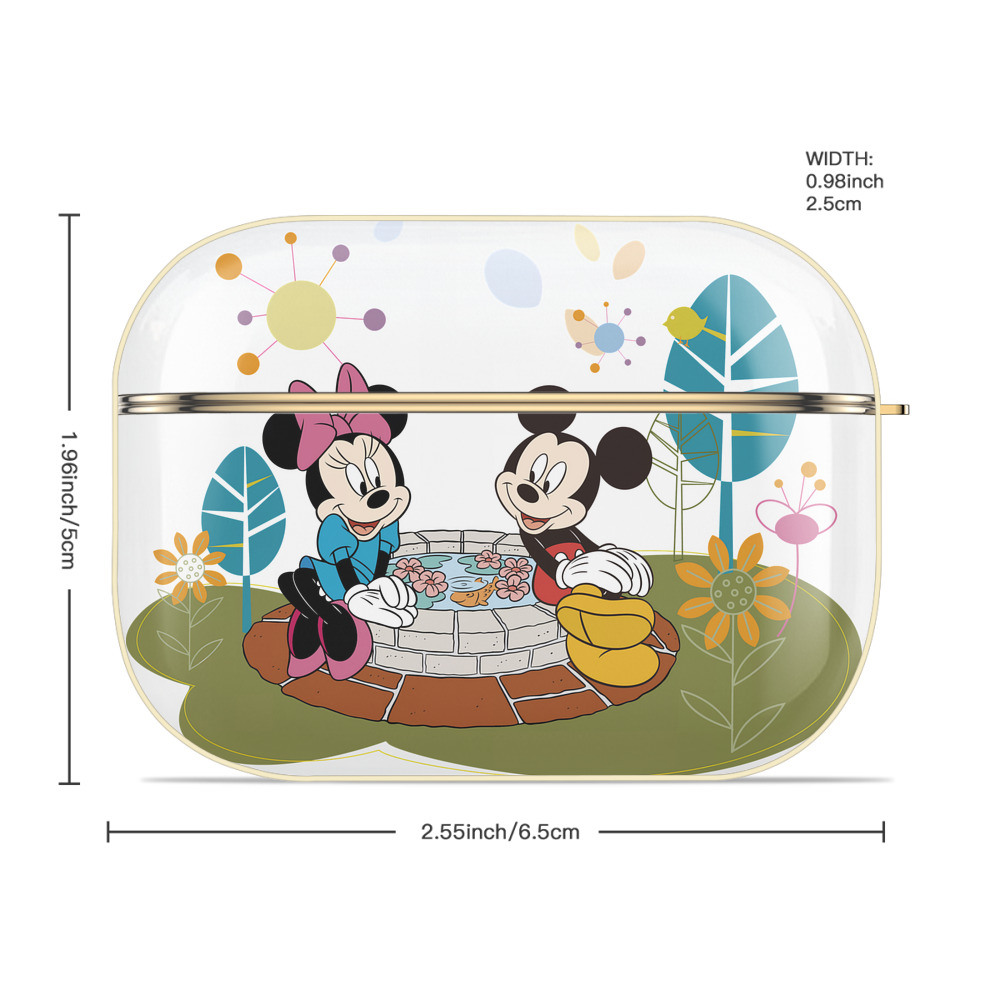 ミッキーマウス Mickey Mouse 【AirPods Pro用】ハードシェル保護ケース｜耐衝撃・防指紋・カラビナ付き商品仕様