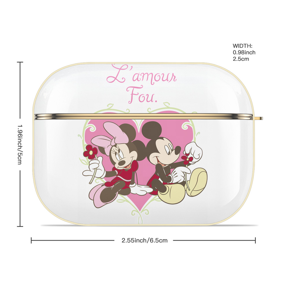 ミッキーマウス Mickey Mouse 【AirPods Pro用】ハードシェル保護ケース｜耐衝撃・防指紋・カラビナ付き商品仕様