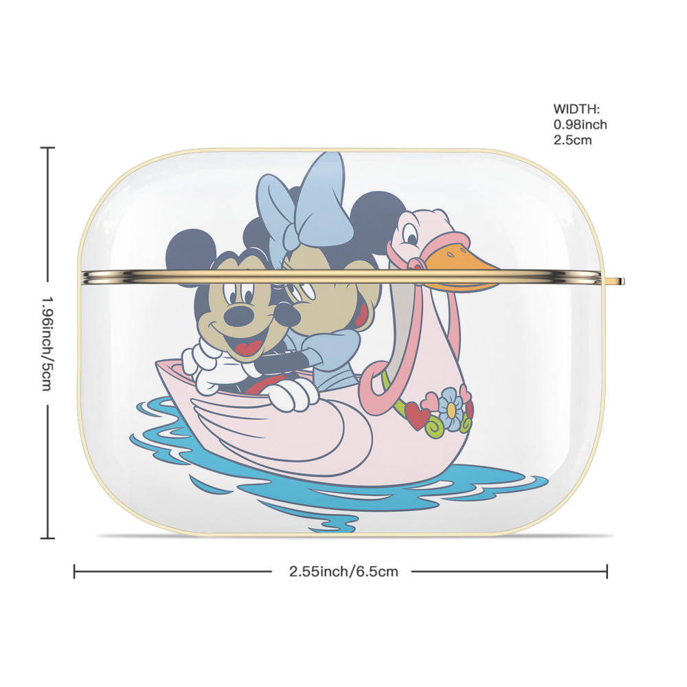 ミッキーマウス Mickey Mouse 【AirPods Pro用】ハードシェル保護ケース｜耐衝撃・防指紋・カラビナ付き商品仕様