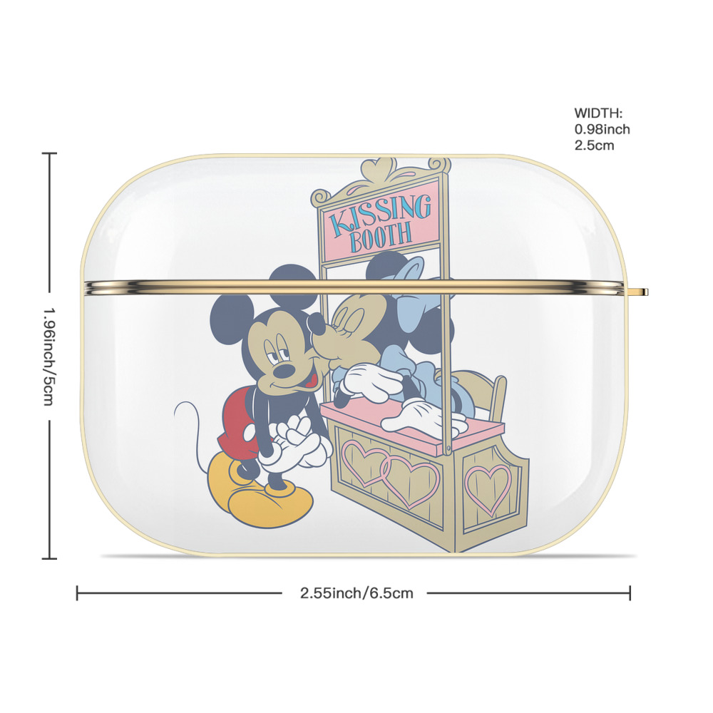 ミッキーマウス Mickey Mouse 【AirPods Pro用】ハードシェル保護ケース｜耐衝撃・防指紋・カラビナ付き商品仕様