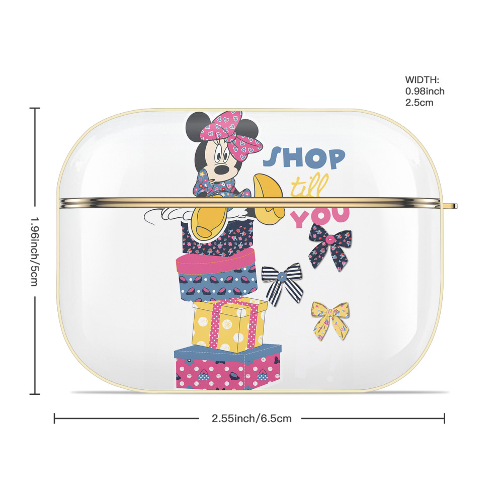 ミッキーマウス Mickey Mouse 【AirPods Pro用】ハードシェル保護ケース｜耐衝撃・防指紋・カラビナ付き商品仕様