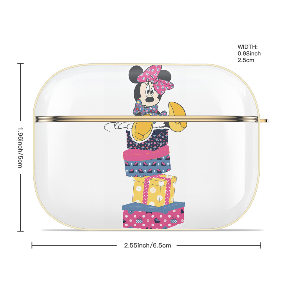 ミッキーマウス Mickey Mouse 【AirPods Pro用】ハードシェル保護ケース｜耐衝撃・防指紋・カラビナ付き商品仕様