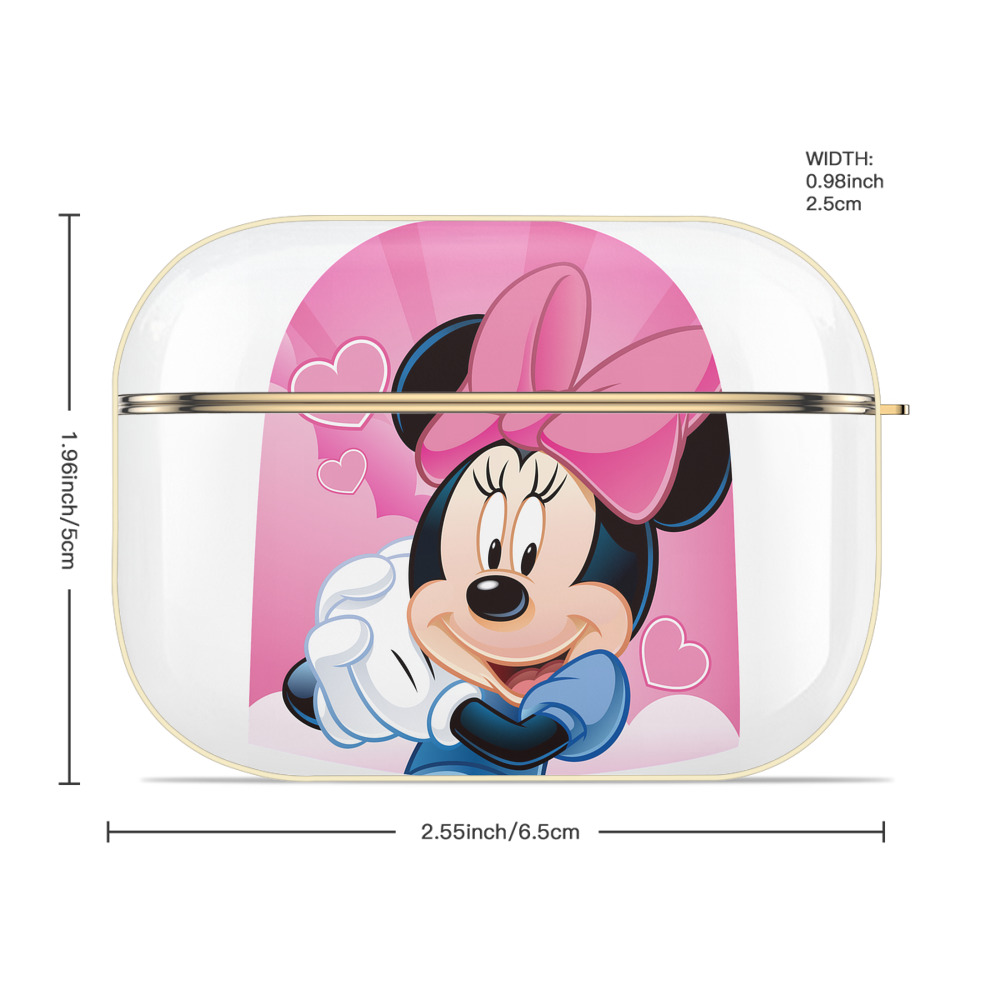 ミッキーマウス Mickey Mouse 【AirPods Pro用】ハードシェル保護ケース｜耐衝撃・防指紋・カラビナ付き商品仕様