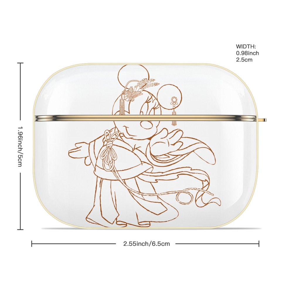 ミッキーマウス Mickey Mouse 【AirPods Pro用】ハードシェル保護ケース｜耐衝撃・防指紋・カラビナ付き商品仕様