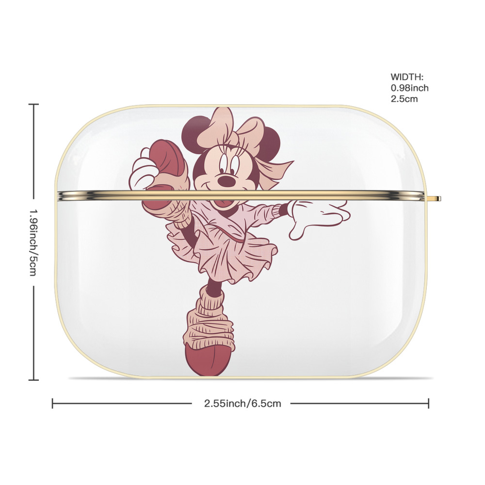 ミッキーマウス Mickey Mouse 【AirPods Pro用】ハードシェル保護ケース｜耐衝撃・防指紋・カラビナ付き商品仕様
