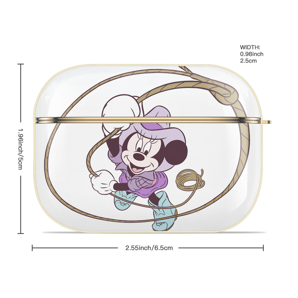 ミッキーマウス Mickey Mouse 【AirPods Pro用】ハードシェル保護ケース｜耐衝撃・防指紋・カラビナ付き商品仕様