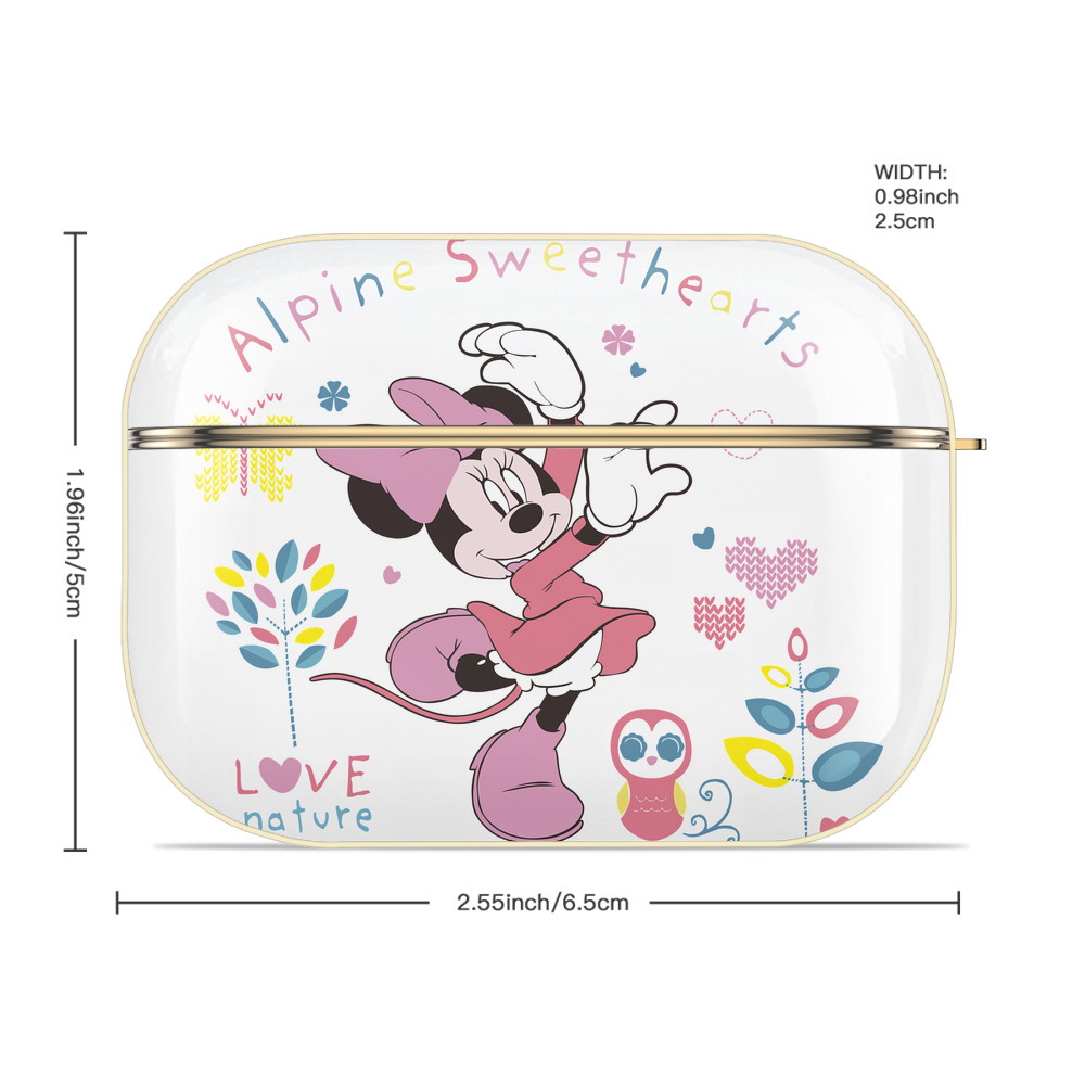 ミッキーマウス Mickey Mouse 【AirPods Pro用】ハードシェル保護ケース｜耐衝撃・防指紋・カラビナ付き商品仕様