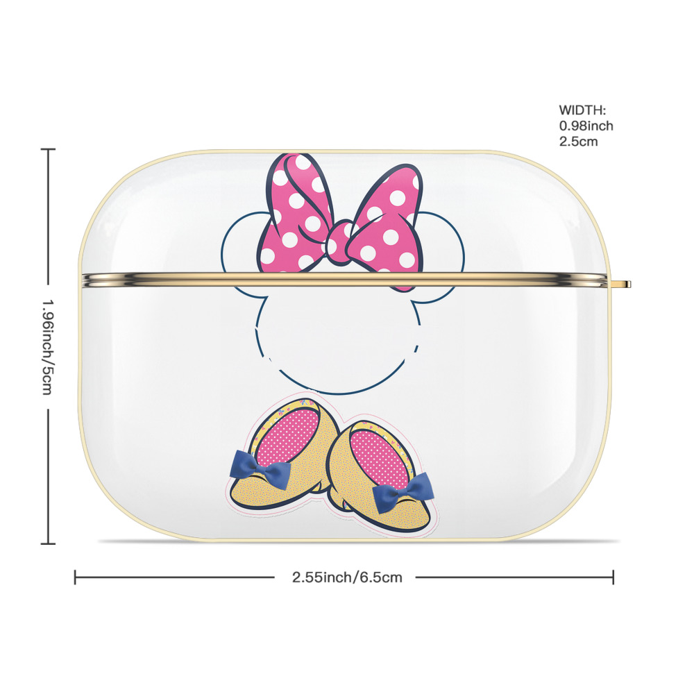 ミッキーマウス Mickey Mouse 【AirPods Pro用】ハードシェル保護ケース｜耐衝撃・防指紋・カラビナ付き商品仕様
