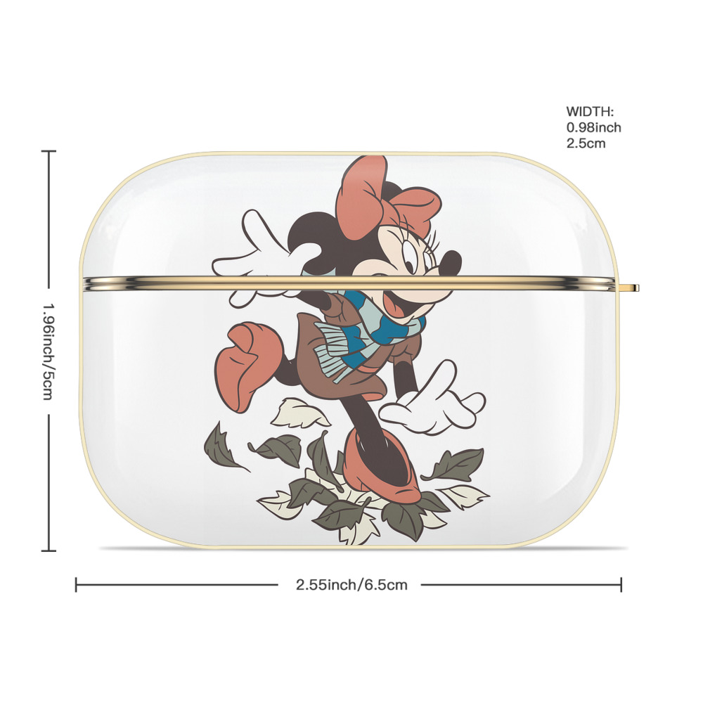 ミッキーマウス Mickey Mouse 【AirPods Pro用】ハードシェル保護ケース｜耐衝撃・防指紋・カラビナ付き商品仕様