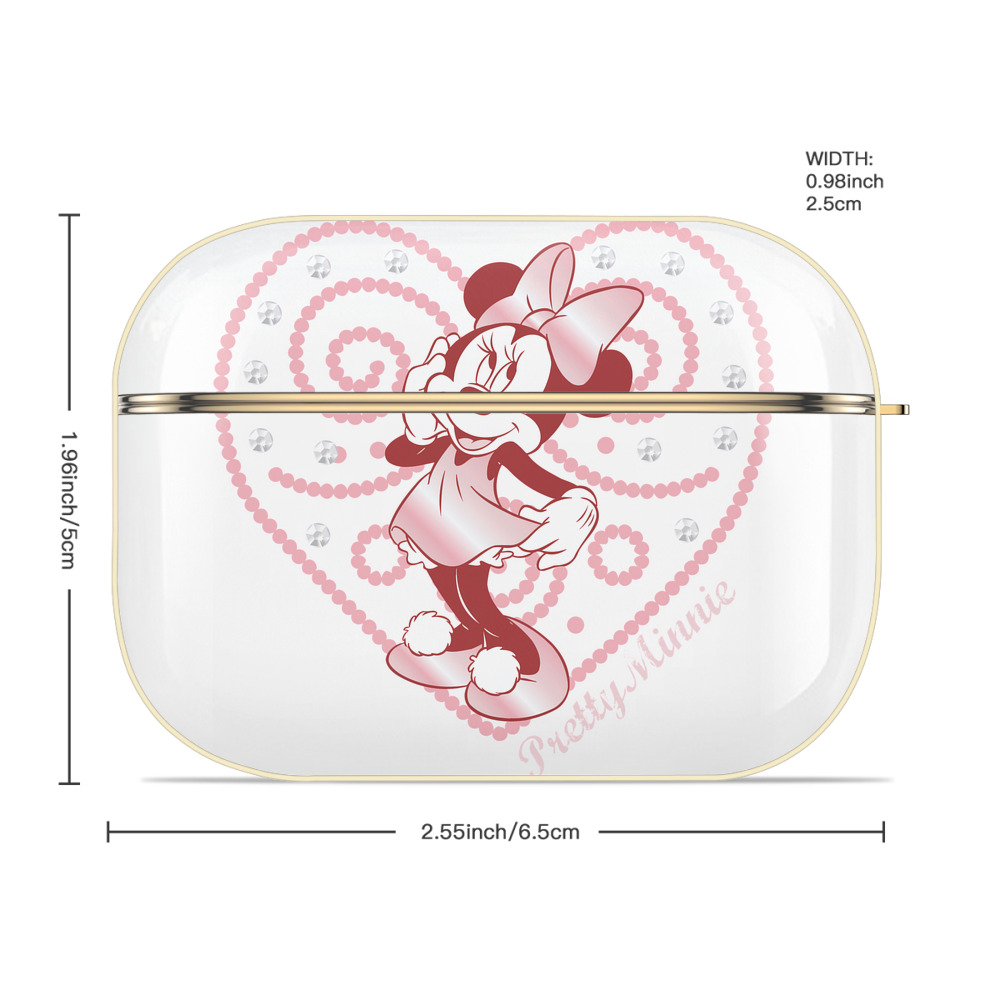 ミッキーマウス Mickey Mouse 【AirPods Pro用】ハードシェル保護ケース｜耐衝撃・防指紋・カラビナ付き商品仕様