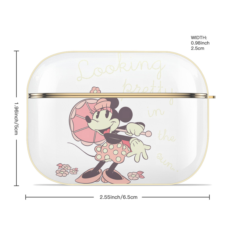 ミッキーマウス Mickey Mouse 【AirPods Pro用】ハードシェル保護ケース｜耐衝撃・防指紋・カラビナ付き商品仕様