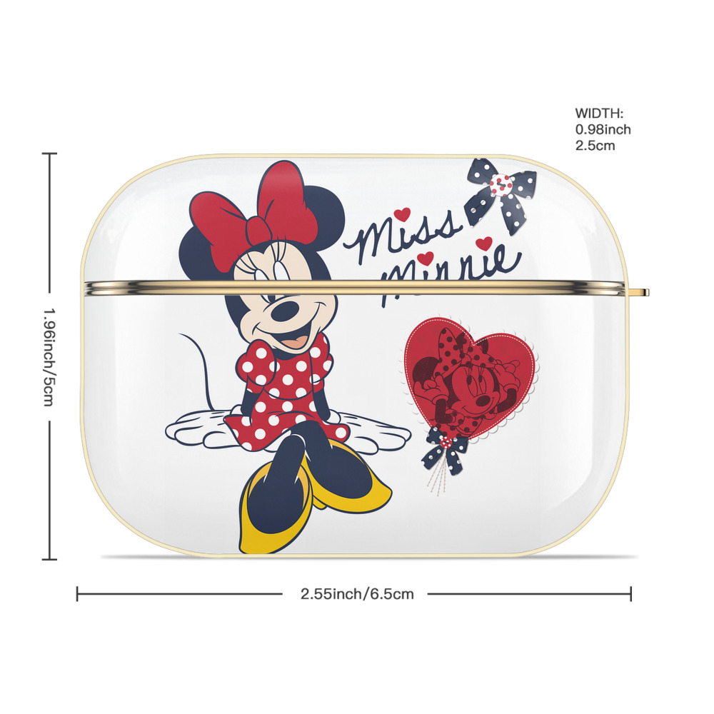 ミッキーマウス Mickey Mouse 【AirPods Pro用】ハードシェル保護ケース｜耐衝撃・防指紋・カラビナ付き商品仕様