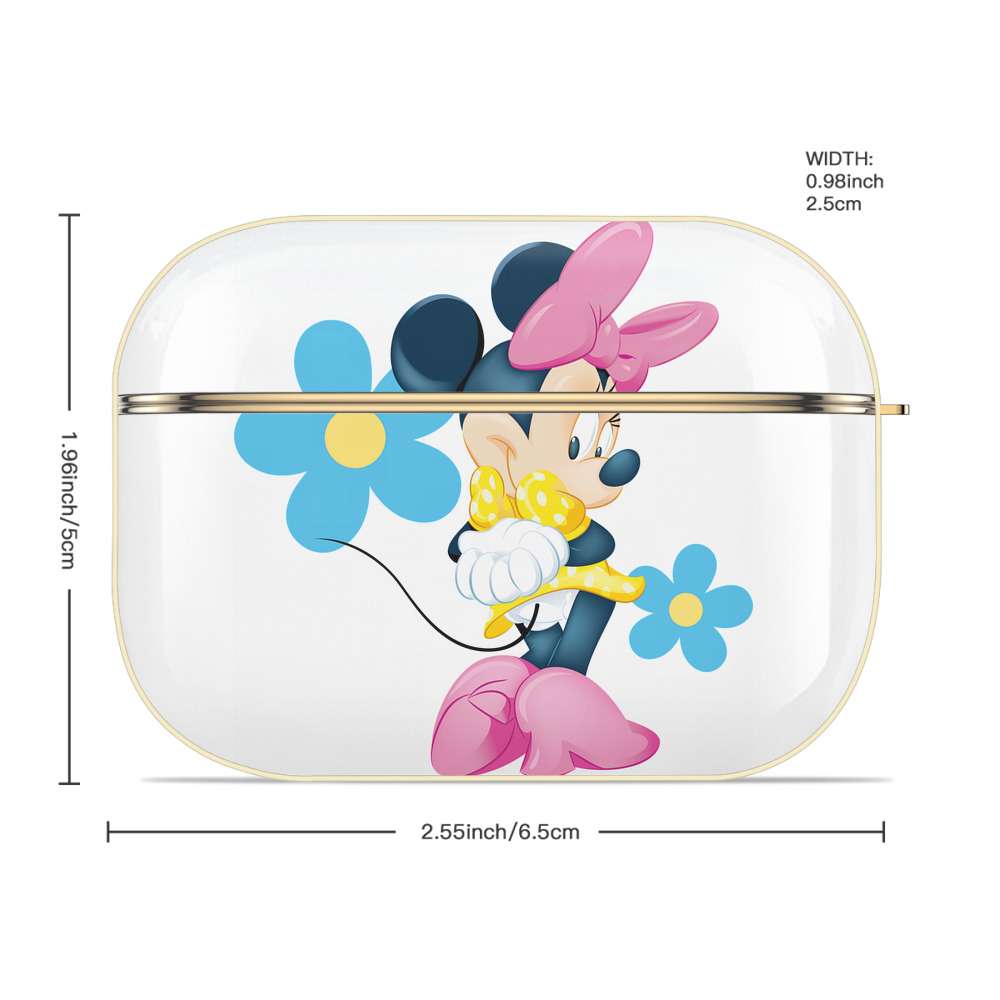 ミッキーマウス Mickey Mouse 【AirPods Pro用】ハードシェル保護ケース｜耐衝撃・防指紋・カラビナ付き商品仕様