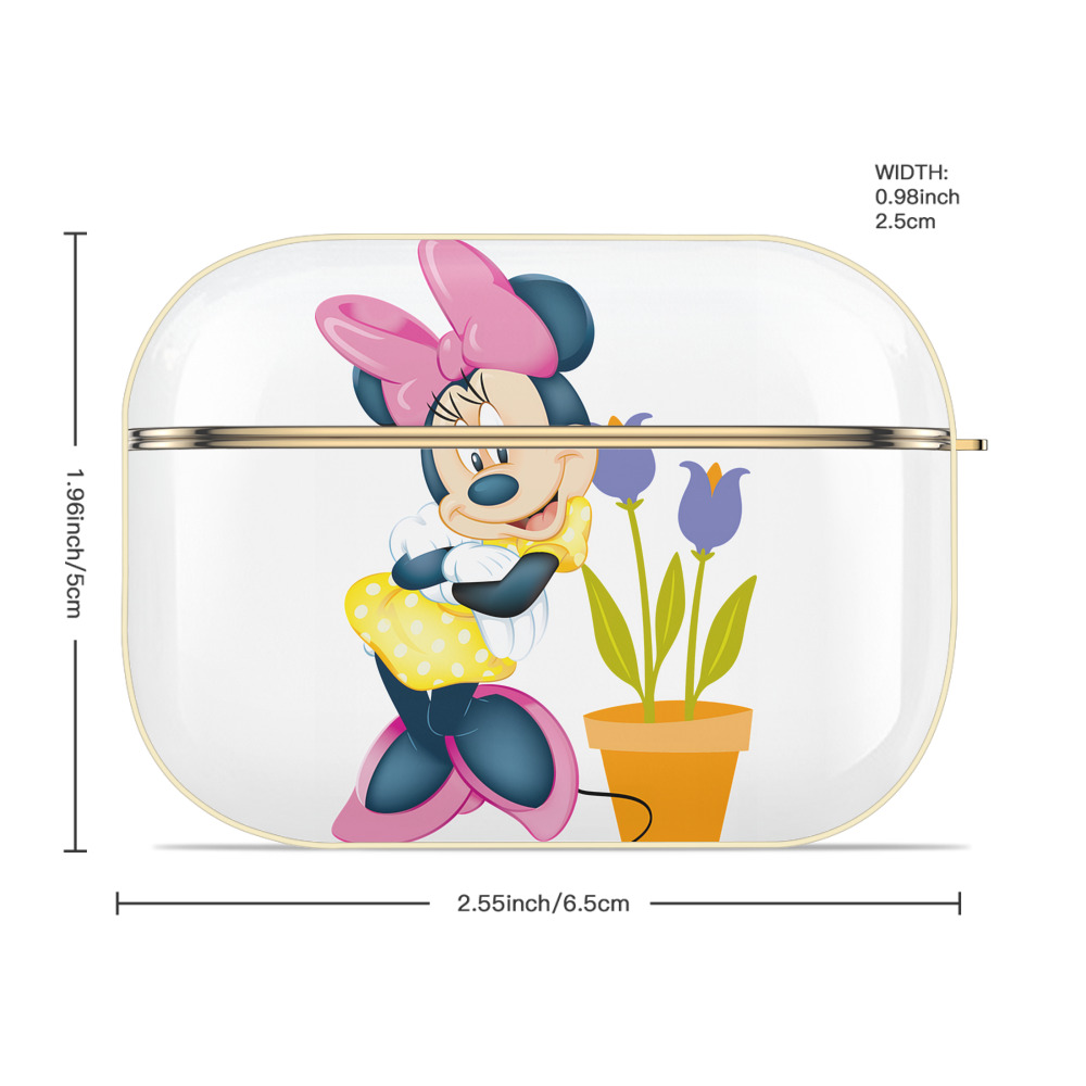 ミッキーマウス Mickey Mouse 【AirPods Pro用】ハードシェル保護ケース｜耐衝撃・防指紋・カラビナ付き商品仕様