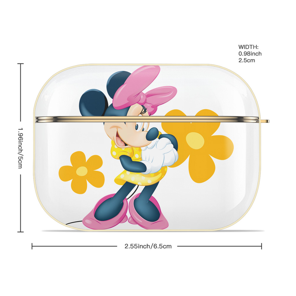 ミッキーマウス Mickey Mouse 【AirPods Pro用】ハードシェル保護ケース｜耐衝撃・防指紋・カラビナ付き商品仕様