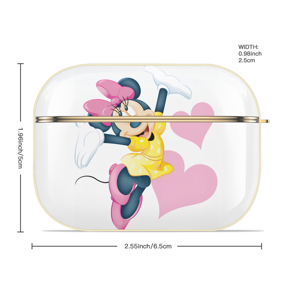 ミッキーマウス Mickey Mouse 【AirPods Pro用】ハードシェル保護ケース｜耐衝撃・防指紋・カラビナ付き商品仕様