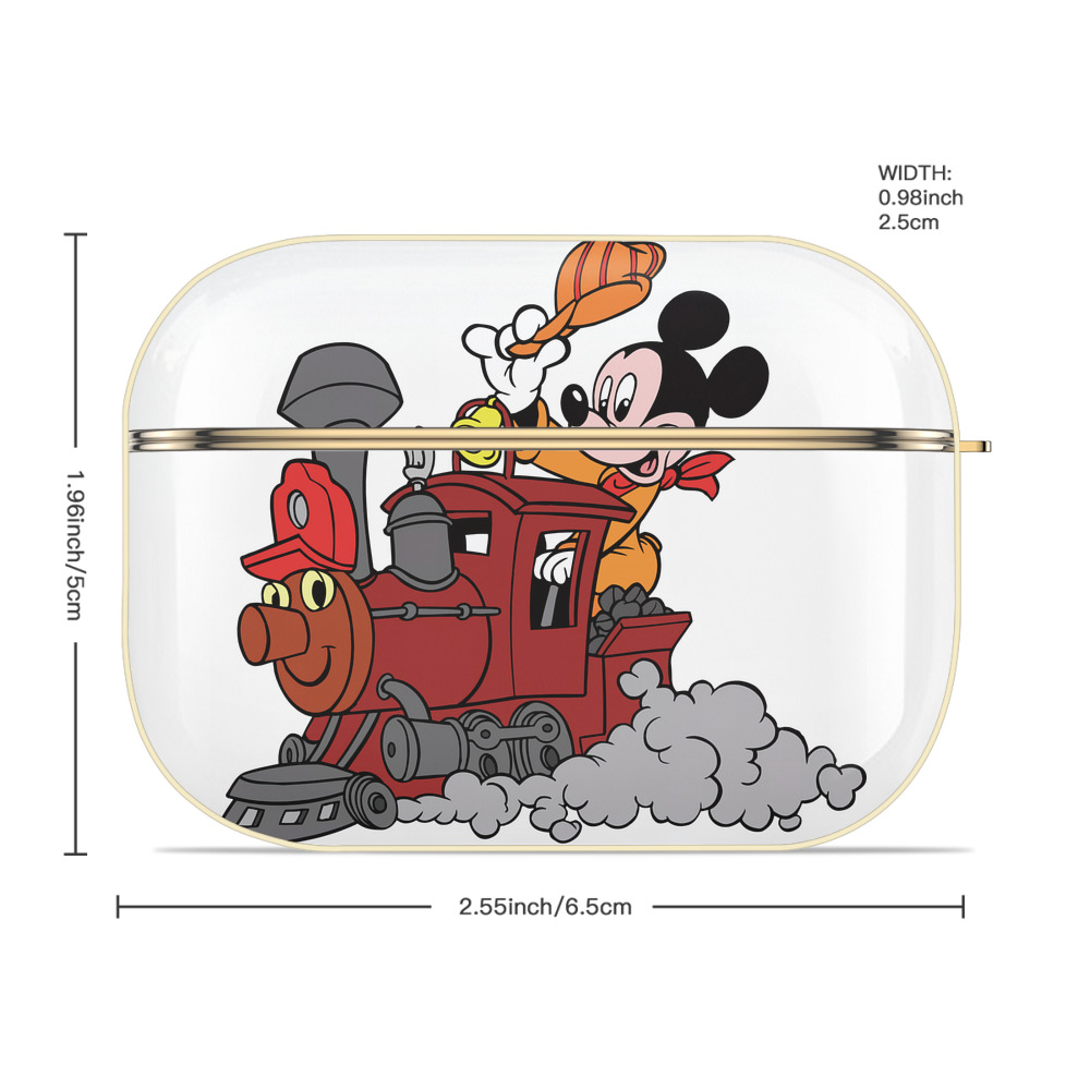ミッキーマウス Mickey Mouse 【AirPods Pro用】ハードシェル保護ケース｜耐衝撃・防指紋・カラビナ付き商品仕様